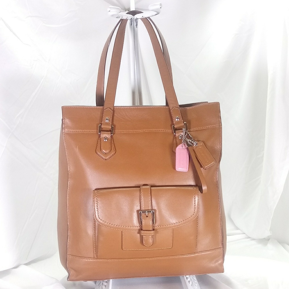 Coach Charlie Leather Tote Bag